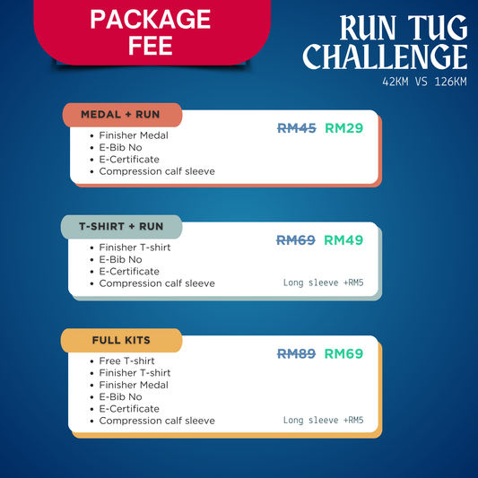 Run Tug Challenge 42KM vs 126KM