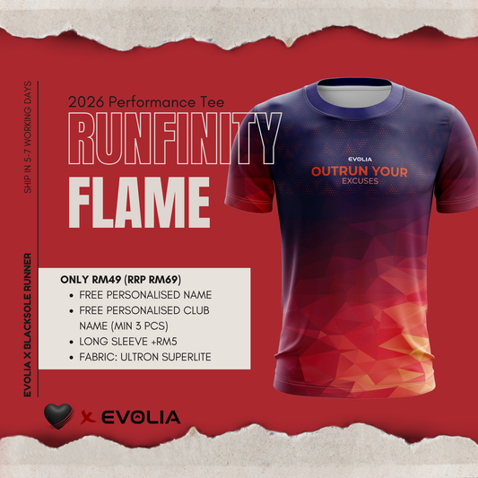 RUNFINITY Series - FLAME Color - Running Tee