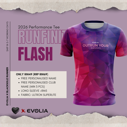 RUNFINITY Series - FLASH Color - Running Tee