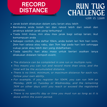 Run Tug Challenge 42KM vs 126KM