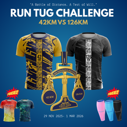 Run Tug Challenge 42KM vs 126KM