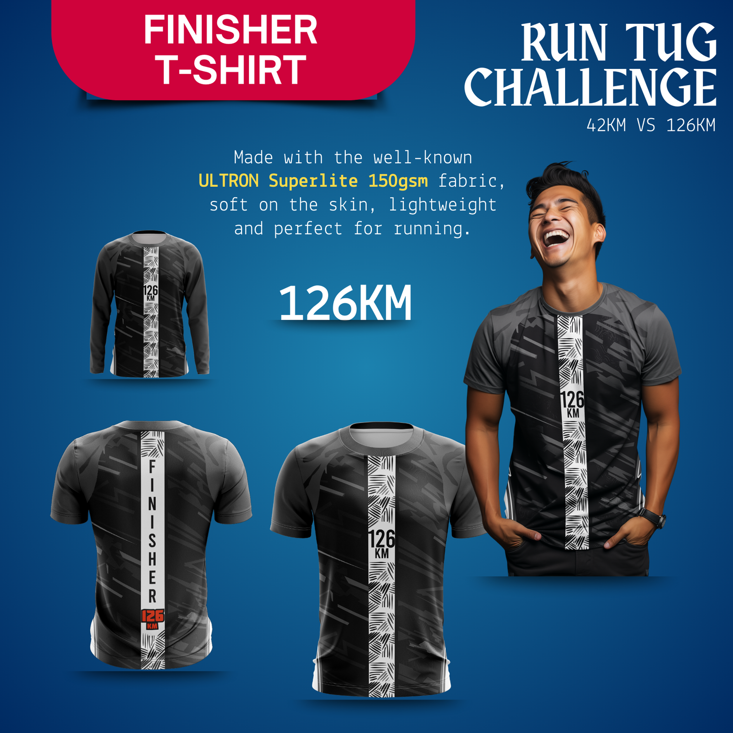 Run Tug Challenge 42KM vs 126KM