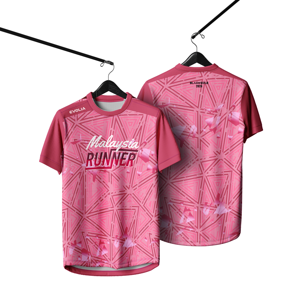 EVOLIA Malaysia Runner Pink Edition - Performance Running Tee