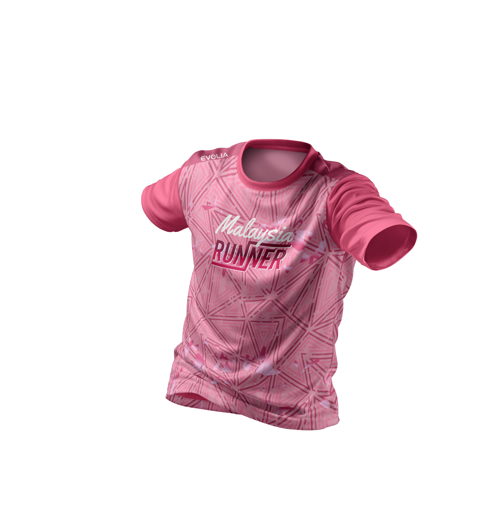 EVOLIA Malaysia Runner Pink Edition - Performance Running Tee